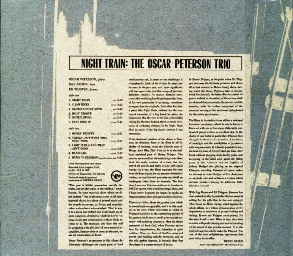 The Oscar Peterson Trio : Night Train (CD, Album, RE, RM, Dig)