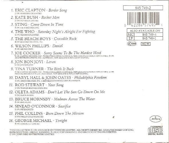 Various : Two Rooms - Celebrating The Songs Of Elton John & Bernie Taupin (CD, Album)