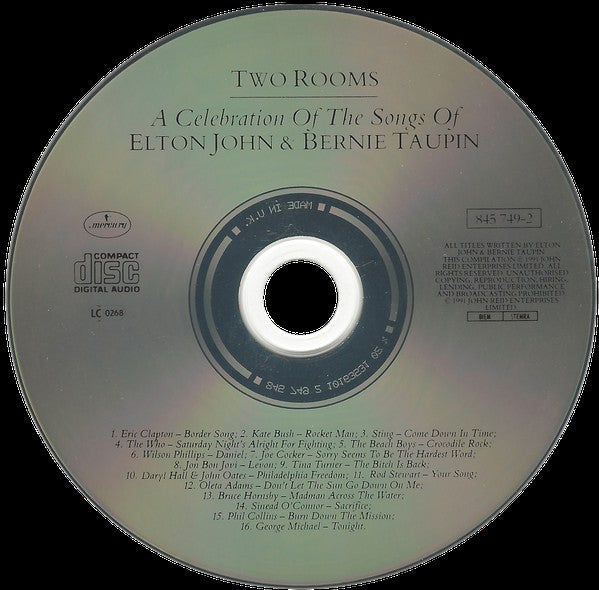 Various : Two Rooms - Celebrating The Songs Of Elton John & Bernie Taupin (CD, Album)