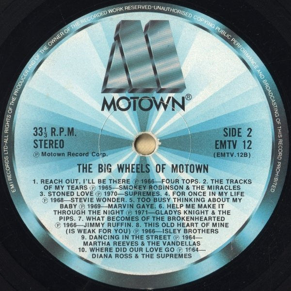 Various : The Big Wheels Of Motown (LP, Comp)