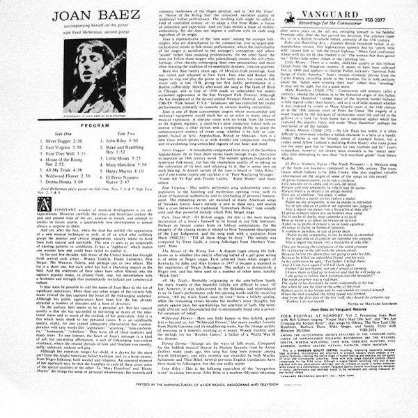 Joan Baez : Joan Baez (LP, Album, Tan)