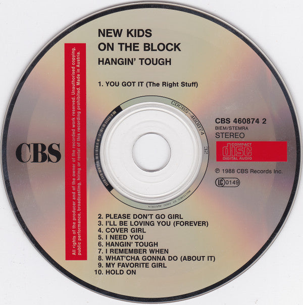 New Kids On The Block : Hangin' Tough (CD, Album)