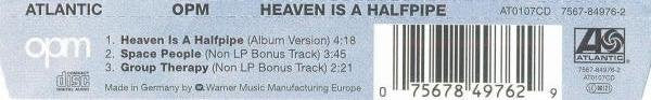 OPM (2) : Heaven Is A Halfpipe (CD, Maxi)