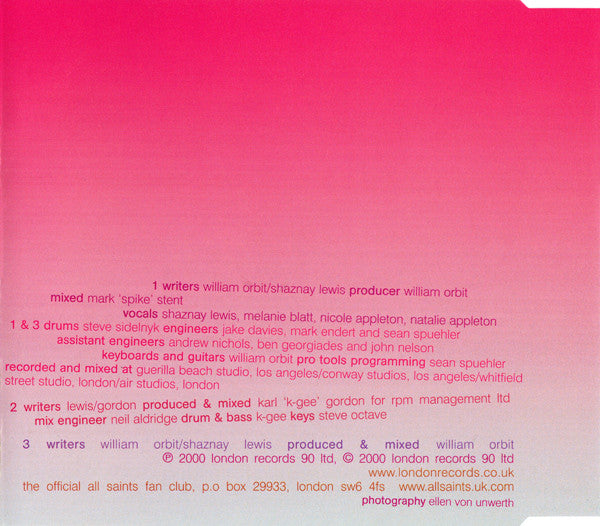 All Saints - Pure Shores (CD) (Very Good Plus (VG)) - DaddyPop