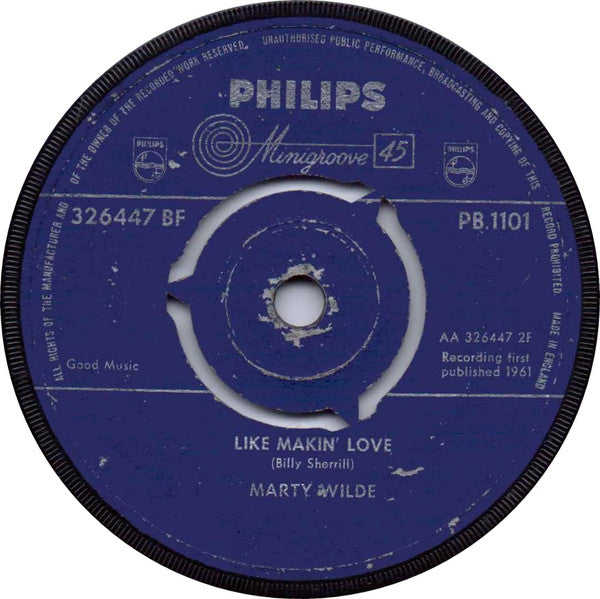 Marty Wilde : Rubber Ball (7", Single)