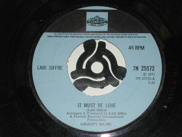 Labi Siffre : It Must Be Love (7", Single, 4-P)