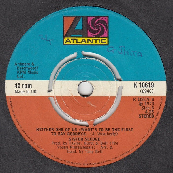 Sister Sledge : Mama Never Told Me (7", Single, RE, 4-P)