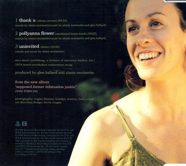 Alanis Morissette : Thank U (CD, Single, CDP)