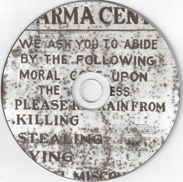 Alanis Morissette : Thank U (CD, Single, CDP)