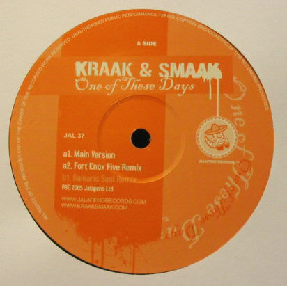Kraak & Smaak - One Of These Days (12) (Mint (M)) - DaddyPop