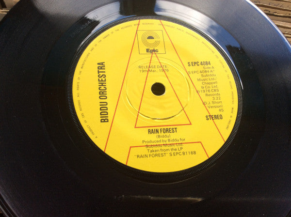 Biddu Orchestra : Rain Forest (7", Promo)