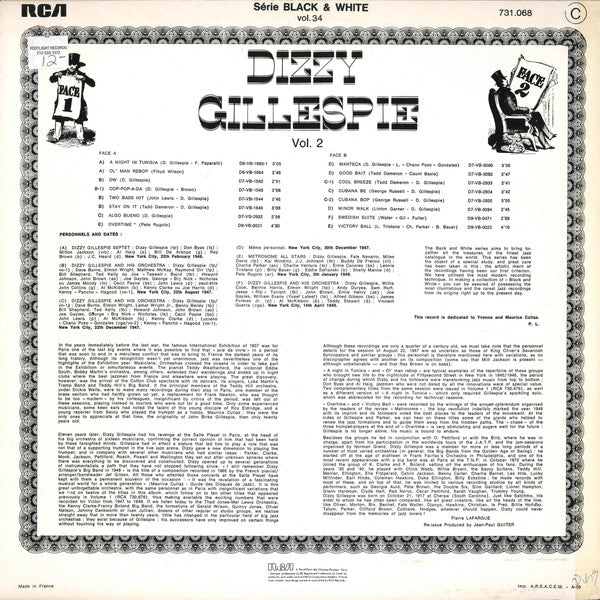 Dizzy Gillespie And His Orchestra : Volume 2 (LP, Comp)