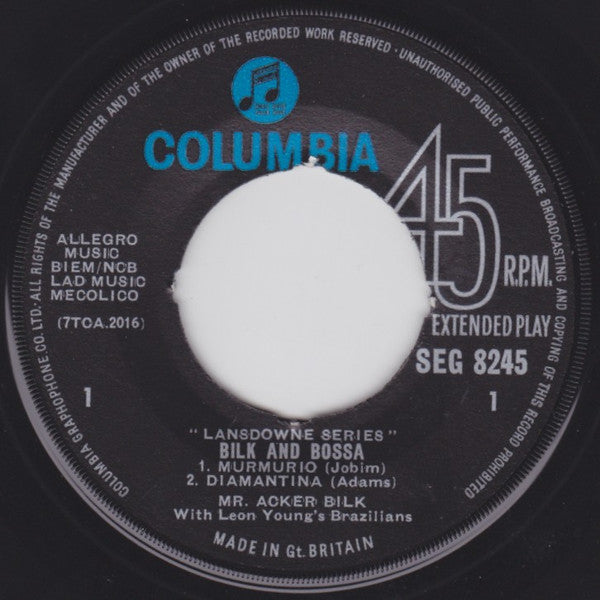 Acker Bilk With Leon Youngs Brazilians - Bilk And Bossa (7) (Very Good Plus (VG)) - DaddyPop