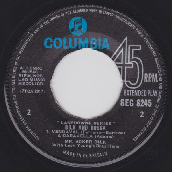 Acker Bilk With Leon Youngs Brazilians - Bilk And Bossa (7) (Very Good Plus (VG)) - DaddyPop