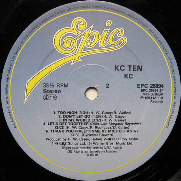 KC (4) : KC Ten (LP)