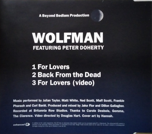 Wolfman (3) Featuring Pete Doherty : For Lovers (CD, Single, Enh)