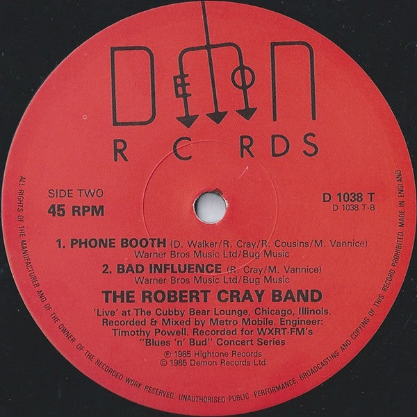 The Robert Cray Band : Change Of Heart, Change Of Mind (S.O.F.T.) (12")
