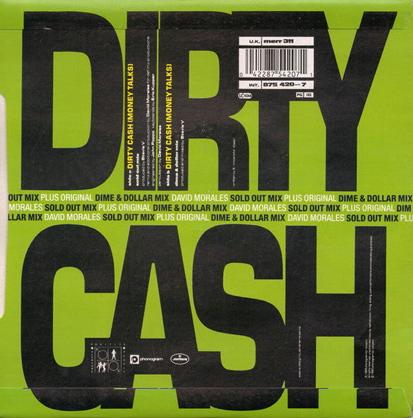 Adventures Of Stevie V* : Dirty Cash (Money Talks) (7", Single, Sil)