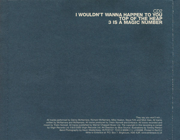 Embrace : I Wouldn't Wanna Happen To You (CD, Single, CD1)