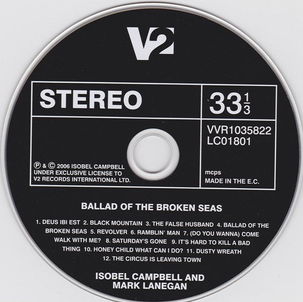 Isobel Campbell & Mark Lanegan : Ballad Of The Broken Seas (CD, Album)