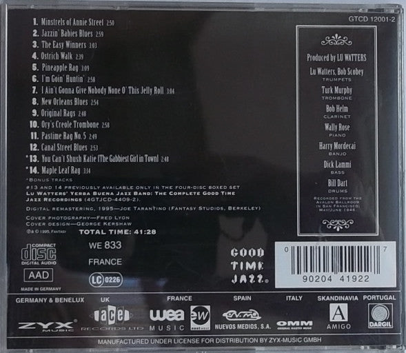 Lu Watters And The Yerba Buena Jazz Band : The San Francisco Style: Vol. 1 Dawn Club Favorites (CD, Comp, RE, RM)