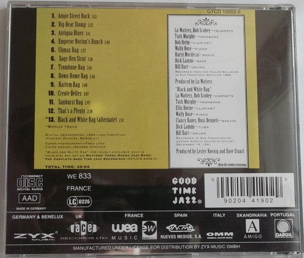 Lu Watters And The Yerba Buena Jazz Band : The San Francisco Style: Vol 2: Watters' Originals And Ragtime (CD, Comp, RE, RM)