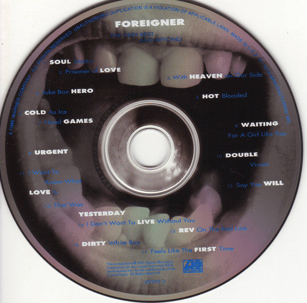 Foreigner : The Very Best...And Beyond (CD, Comp)