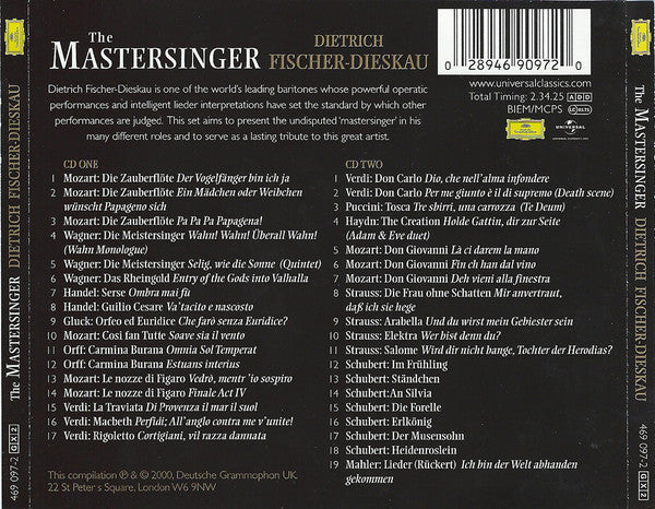 Dietrich Fischer-Dieskau - The Mastersinger (2xCD) (Very Good Plus (VG)) - DaddyPop