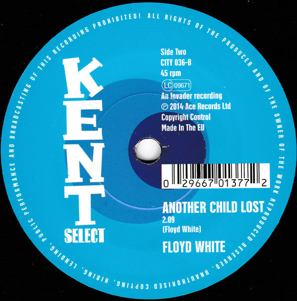 Clarence Daniels & Obie Jessie / Floyd White : Hard Working Girl / Another Child Lost (7", Single)