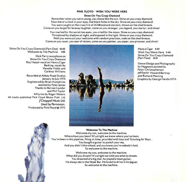 Pink Floyd : Wish You Were Here (CD, Album, RE)