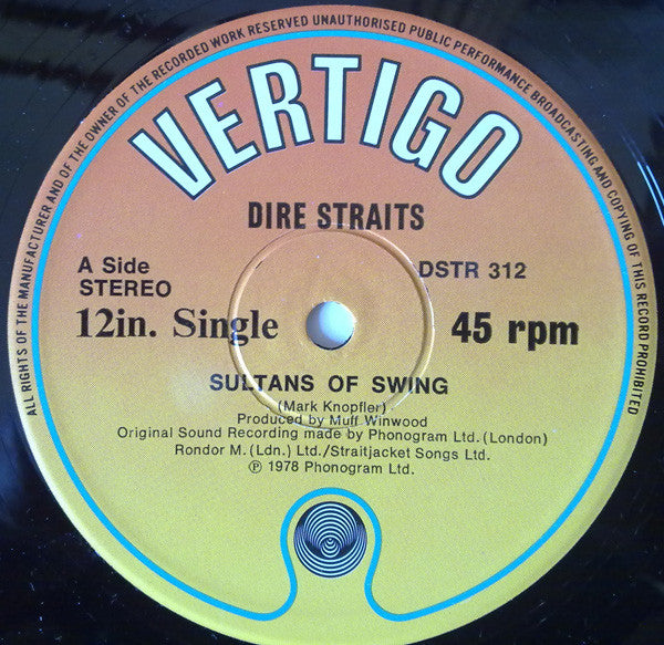 Dire Straits : Sultans Of Swing (12", Single)