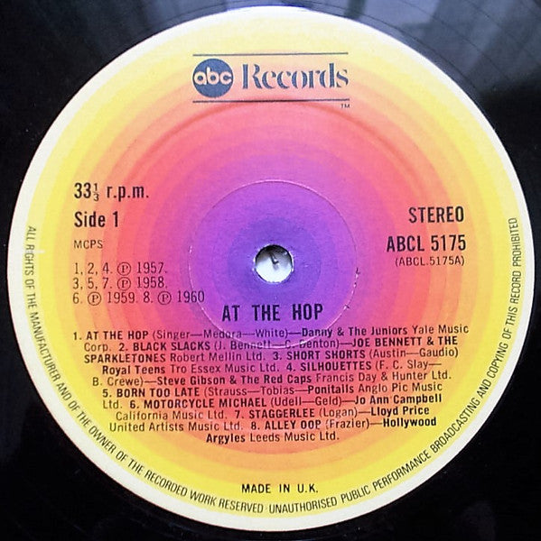 Various : At The Hop (LP, Comp)