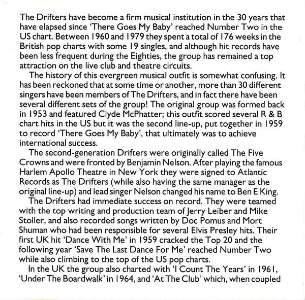 The Drifters : The Best Of The Drifters (CD, Comp)