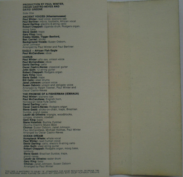 Paul Winter (2) : Common Ground (Cass, Album)