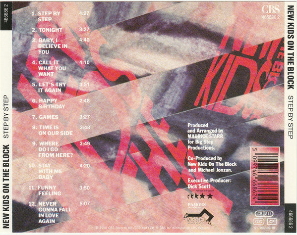 New Kids On The Block - Step By Step (CD) (Near Mint (NM Or M-)) - DaddyPop