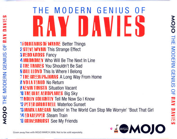 Various : The Modern Genius Of Ray Davies (15 Track Mojo Tribute) (CD, Comp)