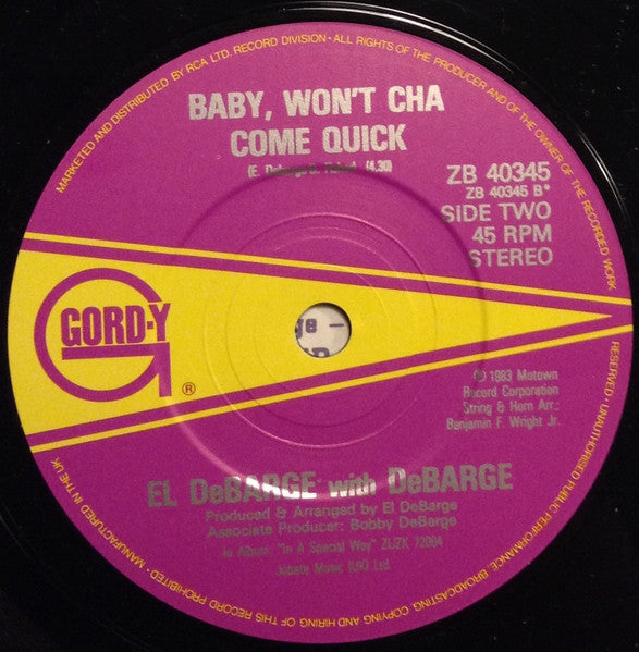El DeBarge With DeBarge : You Wear It Well (7", Single)