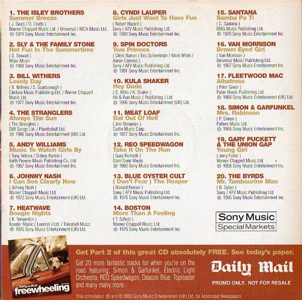 Various : Freewheeling Part One (CD, Comp, Promo)