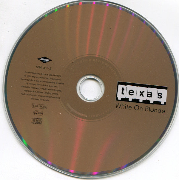 Texas : White On Blonde (CD, Album, PMD)