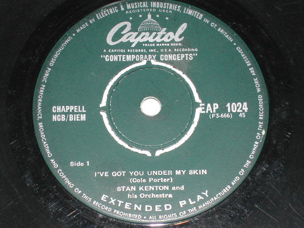 Stan Kenton And His Orchestra : Contemporary Concepts (7", EP, Mono)