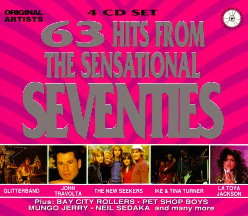 Various : 63 Hits From The Sensational Seventies (4xCD, Comp + Box)