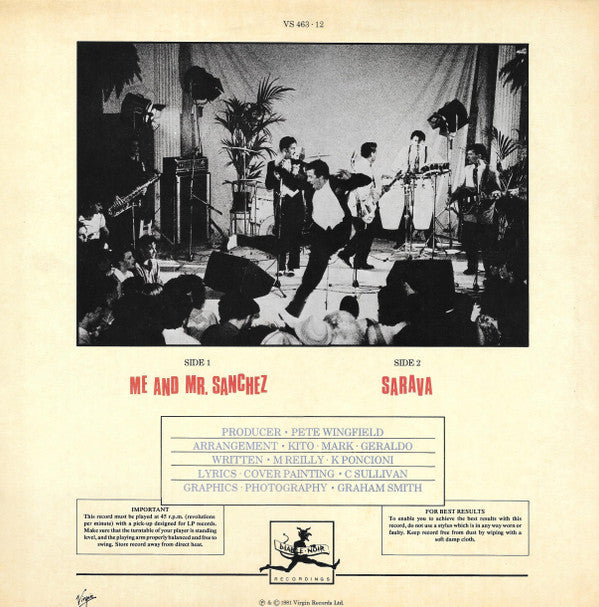 Blue Rondo À La Turk : Me And Mr. Sanchez (12", Single)