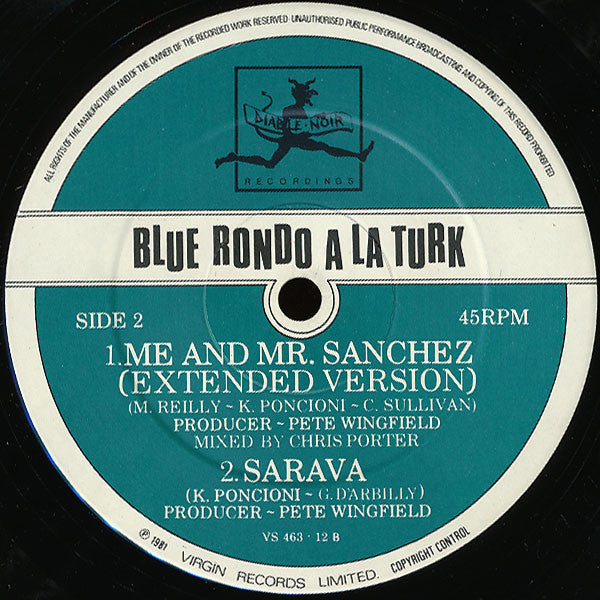 Blue Rondo À La Turk : Me And Mr. Sanchez (12", Single)