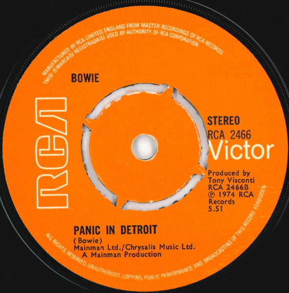 David Bowie : Knock On Wood (7", Single, 4-P)