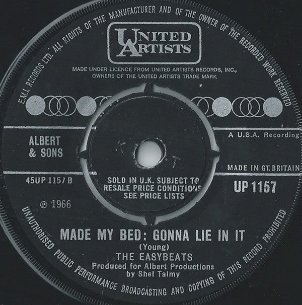 The Easybeats : Friday On My Mind (7", Single, Kno)