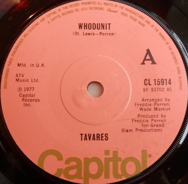 Tavares : Whodunit (7", Sol)