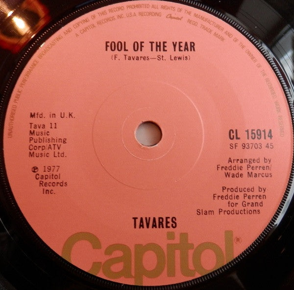 Tavares : Whodunit (7", Sol)