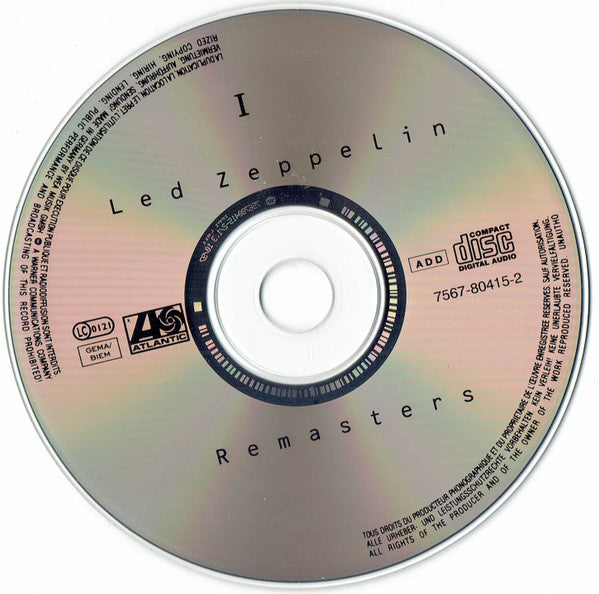 Led Zeppelin : Remasters (2xCD, Comp, RM, RP, Sli)