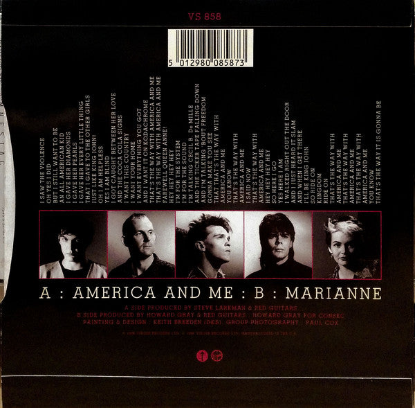 Red Guitars : America And Me (7")