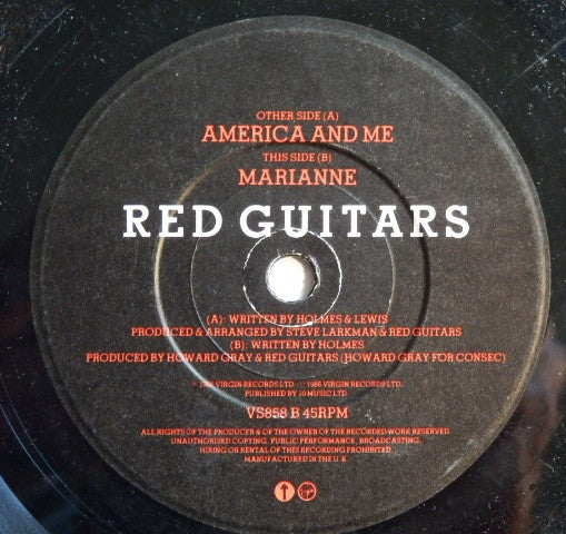 Red Guitars : America And Me (7")
